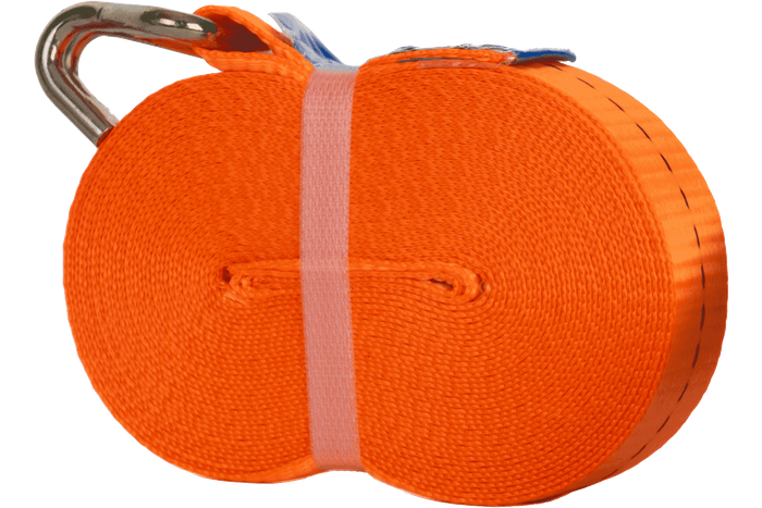 UNITRAILER 10 m/25 mm/1 t oranges Transportband mit Spanner