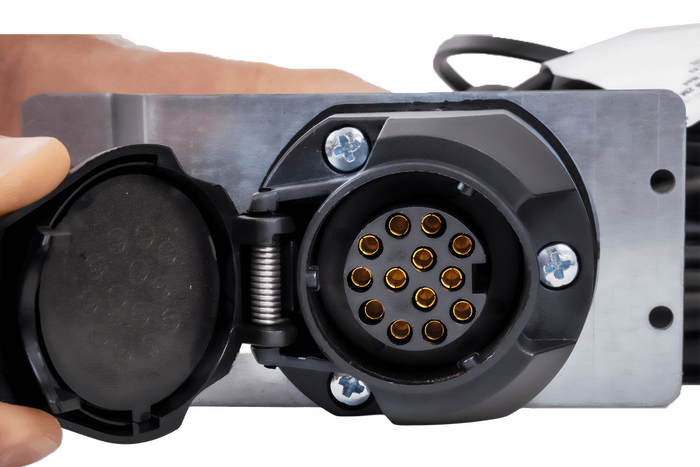 MANTES Elektroinstallation, Bootsanhänger Kabelbaum 9,57m, 13PIN Stecker, 2x 5PIN Bajonett