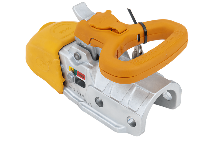 STEELPRESS BC-3500E-00-02+SD Kugelkopfkupplung für einen 3500 kg schweren Anhänger mit einer 60,5 mm starken Gusseisenrohrdeichsel