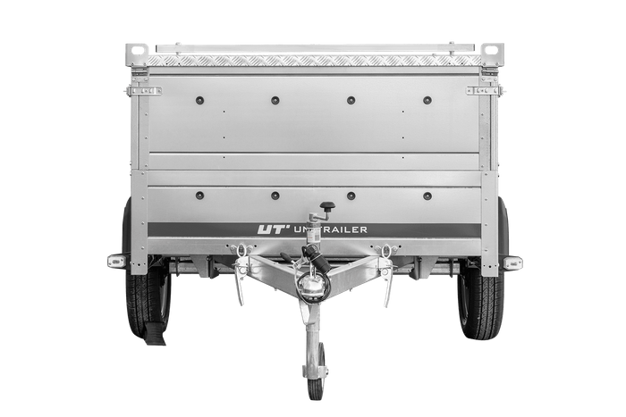 Einachsanhänger 230x125 UNITRAILER GARDEN 230 KIPP mit BIS-Seitenwänden und Aluminiumabdeckung
