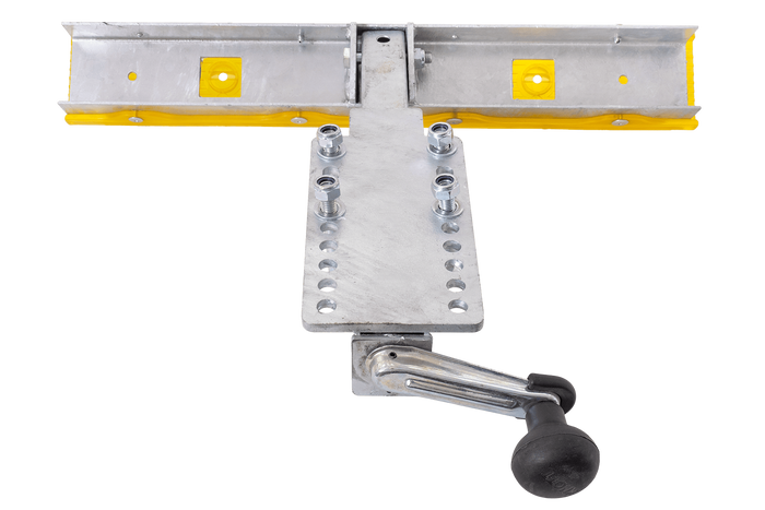 UNITRAILER TTL-Flachstütze, Länge 59 cm, Höhe 50 cm, für einen Bootsanhänger