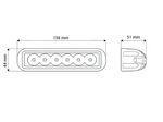 LED-Leuchtbalken mit 6 LED-Dioden 900 Lm