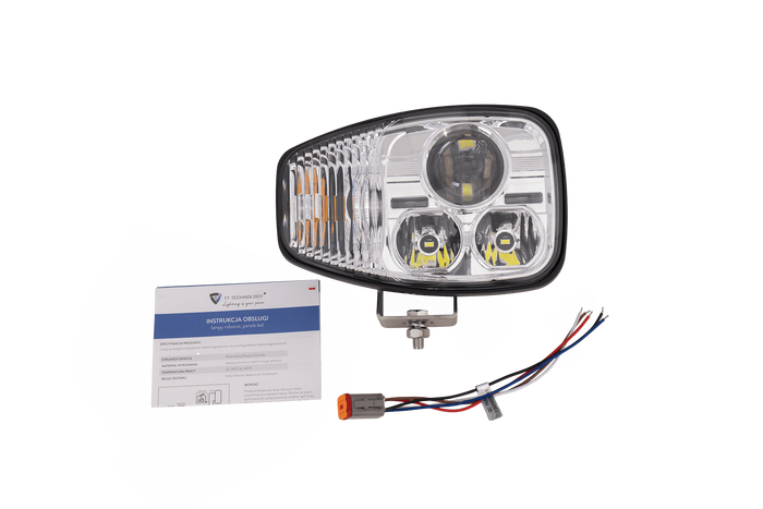 TT Technology TT.16610-P LED Frontleuchte 3 Funktionen 21xLED 4450lm rechts für JCB/Cat/Manitou/Volvo/Terex