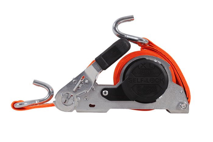 FASTY automatischer Transportgurt mit Aufrollmechanismus, 5 m/35 mm/1 t, orange
