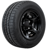 Verstärktes Rad für Anhänger KENDA REIFEN 195/55 R10C 98/96N ALUMINIUMFELGE STARCO schwarz 6Jx10"H2 5x112 ET:-4