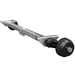 KNOTT VGB15M/MV gebremste Achse für Anhänger/Träger 1500 kg 1400 mm 1850 mm 5x112