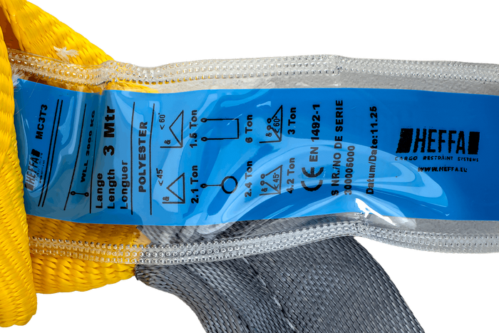 HEFFA Kranschlinge 3 m/90 mm/3 t mit Schlaufen