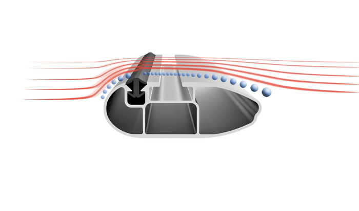 Dachträger für Reling Atera Signo RT 048222 Schwarz (122 cm) Aluminium