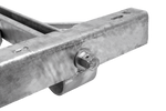 KNOTT 6X1197.007 ausziehbarer Eckstabilisator für Anhänger 1100 kg 498 mm