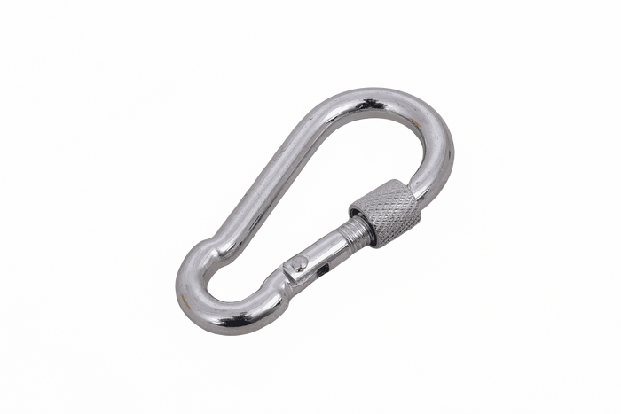 Karabinerhaken mit Sicherung für Seile DROMET KSZ.6.60 Feuerwehrkarabinerhaken 6x60mm