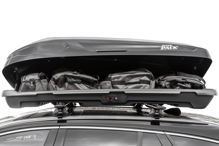 Inter Pack Monsun PRO L Dachbox,  Metallic-Schwarz