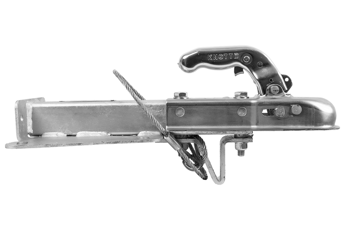 KNOTT K7.5-H+KZE7.5 Kugelkupplung mit Halterung und Kabel für 750 kg Anhänger mit V-förmiger Deichsel