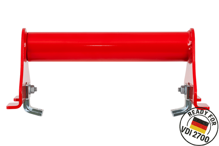 PRAMAR Radstopper VDI 2700 rot Abschleppwagen Radsicherung - verstellbar, universal