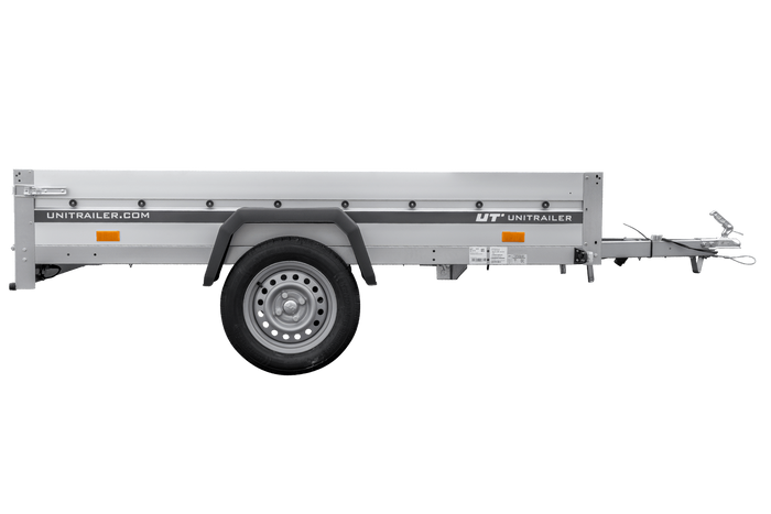 Anhänger mit Aluminiumseitenwänden 230x125 Unitrailer Garden 230 KIPP ALU