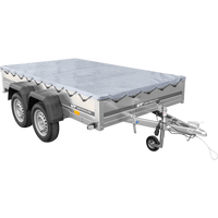Autotransportanhänger 264x150 UNITRAILER GARDEN 265/2 KIPP mit H-0-Rahmen und grauer Plane