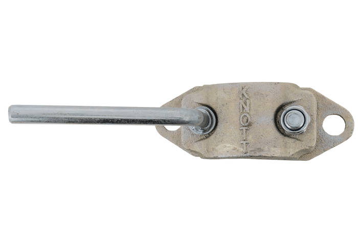 KNOTT B48C6 Stützradklemme aus Gusseisen für 48-mm-Wellrohre