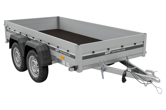 Zweiachsiger Anhänger mit Aluminiumseitenwänden 264x125 Unitrailer Garden 264/2 KIPP ALU