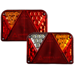 DOBPLAST DPT35 LED-Rückleuchten, 6 Funktionen, links + rechts