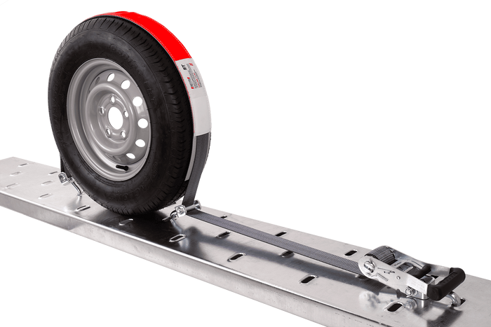 4er Set HEFFA CARLINE 130 Anhänger-Transportgurte, Radsicherungsgurte 5m/50mm/5t VDI 2700