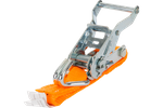 UNITRAILER 4 m/25 mm/1 t oranges Transportband mit Spanner