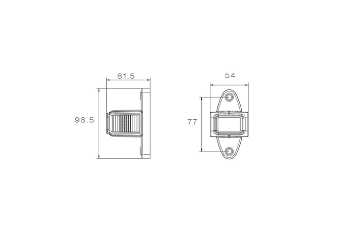 ASPÖCK SUPERPOINT IV LED-Seitenmarkierungsleuchte, links