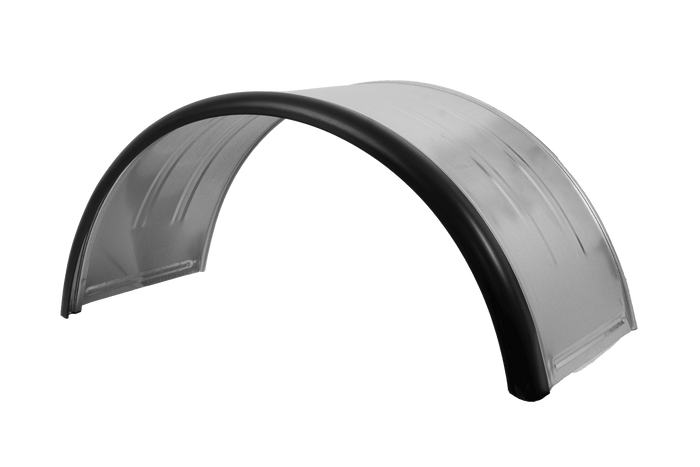 Doppelkotflügel für Anhänger 15-16" DOMAR DK7115 Radlauf 880/400 mm Metall mit Gummikante