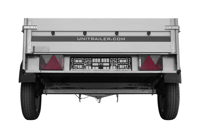 Anhänger mit Aluminiumseitenwänden 200x125 Unitrailer Garden 201 KIPP ALU