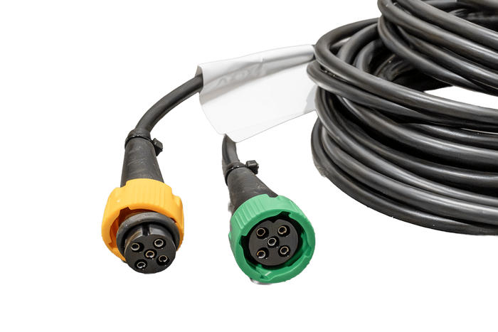 MANTES Elektroinstallations-Anhängerkabelbaum 5 m 13-poliger Stecker Bajonett 2x 5-polig