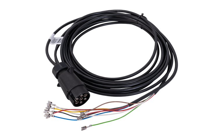 MANTES Elektroinstallation Anhängerkabelbaum 4m 7PIN Stecker 6.3 Anschlüsse