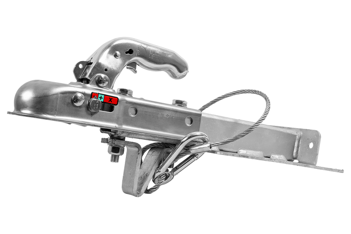 KNOTT K7.5-H+KZE7.5 Kugelkupplung mit Halterung und Kabel für 750 kg Anhänger mit V-förmiger Deichsel