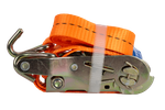 UNITRAILER 2 m/25 mm/1 t orangefarbenes Transportband mit Spanner