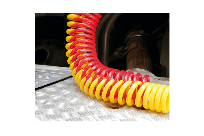 LAMPA Truck-Tights Spiralkabelschutzhülle 97173, flexibler Schlauch, schwarz, 220 cm, Durchmesser 11 cm