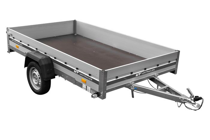 Anhänger mit Aluminiumseitenwänden 264x150 Unitrailer Garden 265 KIPP ALU