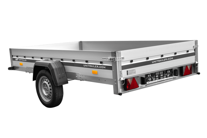 Anhänger mit Aluminiumseitenwänden 264x150 Unitrailer Garden 265 KIPP ALU