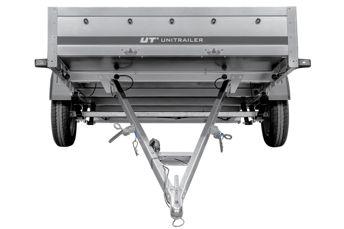Einachsanhänger auf Blattfedern 264x150 UNITRAILER GARDEN 265/R KIPP