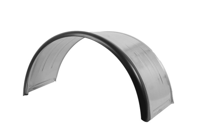Doppelkotflügel für Anhänger 15-16" DOMAR DK7120 Radlauf 880/400 mm Metall mit Gummikante