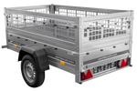 Leichter Anhänger 200x106 UNITRAILER GARDEN 200 KIPP mit Gitterwänden