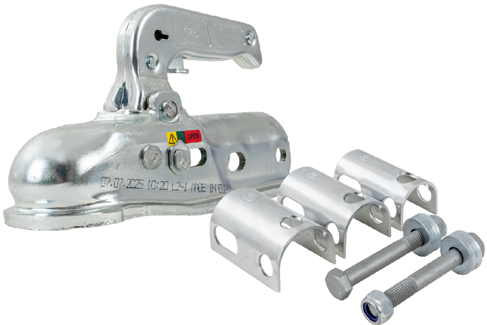 STEELPRESS BC-3000.1D-00-00+Z2 Kugelkopfkupplung für 3000kg Anhänger mit 35-50mm Rohrdeichsel