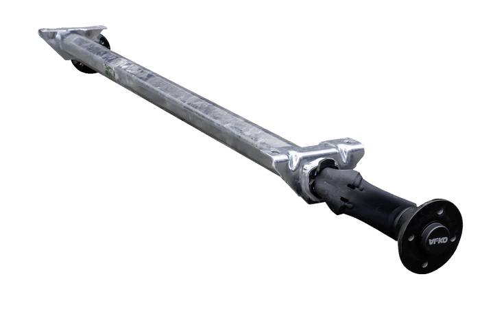 AL-KO OPTIMA ungebremste Achse für Anhänger 750kg 1260mm 1660mm 4x100