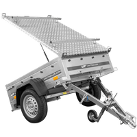 Einachsanhänger 750 kg 150x106 Garden Trailer 150 KIPP mit Alu-Deckel