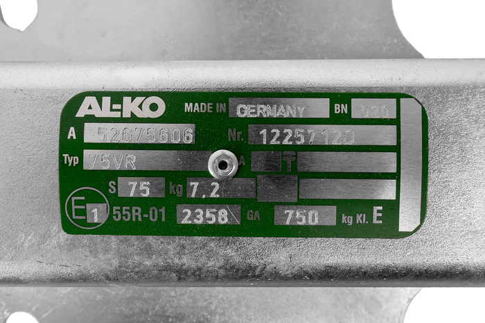 AL-KO AK7 75VR Kugelkupplung für 750-kg-Anhänger mit V-förmiger Deichsel