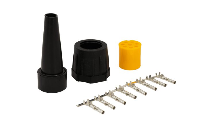 Bajonettverbinder Set MANTES 8-pol. gelb (links)