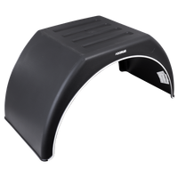 OUTLET Doppelkotflügel für Anhänger 14-16&quot; DOMAR DK3115 flacher Radlauf 915/450mm