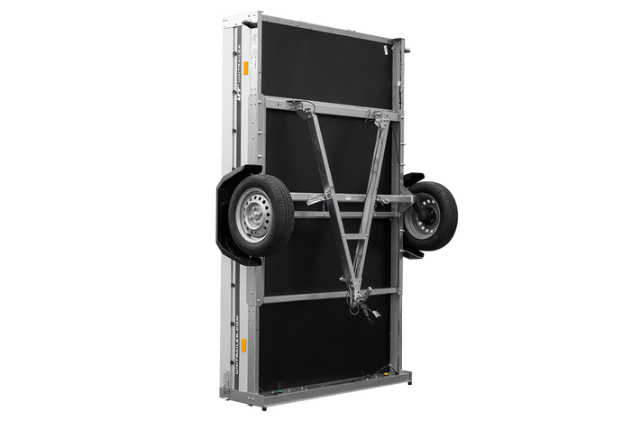 Anhänger mit Aluminiumseitenwänden 264x150 Unitrailer Garden 265 KIPP ALU
