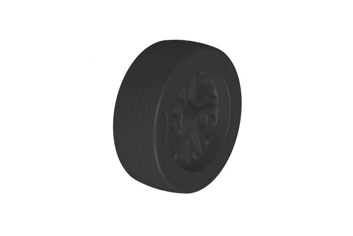 Ersatzrad für das Stützrad KNOTT 6D7691.002, Kunststoff, 210 x 75 mm