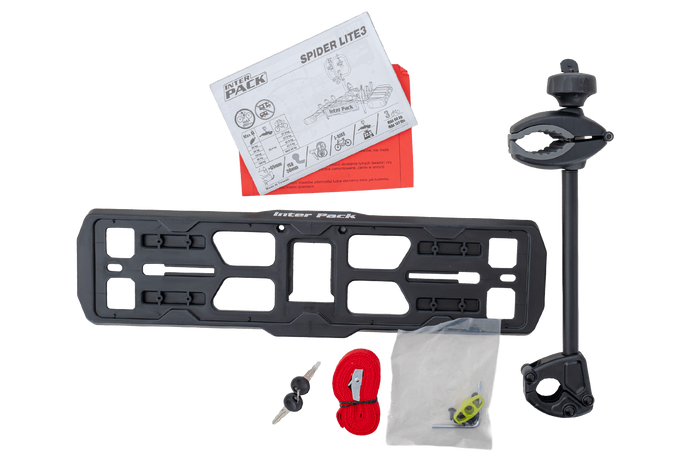 Inter Pack Spider 3 Lite - Anhängerkupplungs-Fahrradträger für 3 Fahrräder 