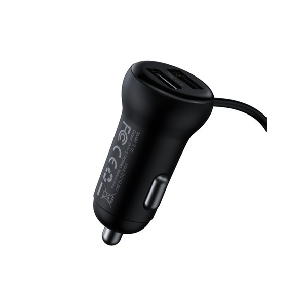 FM-Transmitter BASEUS T Typ S-16 Bluetooth 5.0 MP3 + Kfz-Ladegerät 2x USB