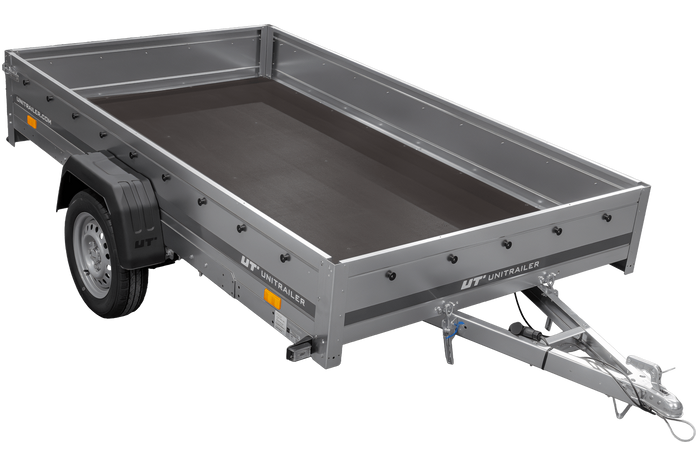 Einachsanhänger auf Blattfedern 264x150 UNITRAILER GARDEN 265/R KIPP