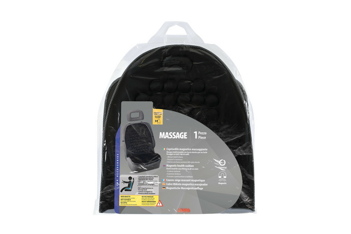 LAMPA Massage-Autositzkissen, schwarz, mit Massageeffekt
