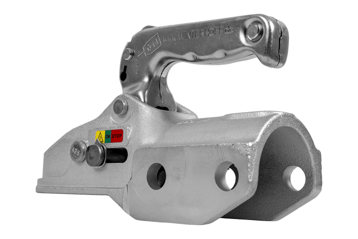 WINTERHOFF WW 350-RCH-1616 Kugelkupplung für 3500 kg Anhänger mit 60 mm Zugstange aus Gusseisen